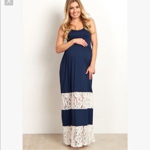 Pinkblush Dresses - Pinkblush navy & lace maxi dress Pinkblush Dresses - Pinkblush navy & lace maxi dress